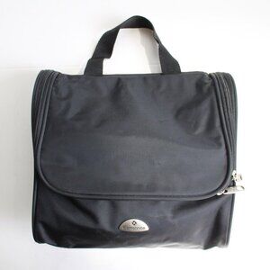 Samsonite Black Nylon Waterproof Travel Storage Toiletries Zipper Bag Pouch